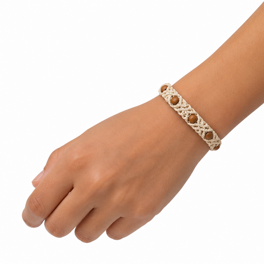B & J Handwoven Macrame Bracelet