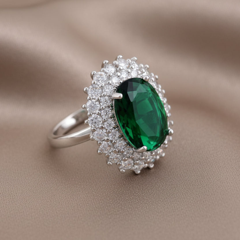 Bound Jewels Luxury Formal Oval 3A Zircon Ring