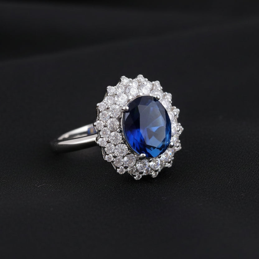 Bound Jewels Luxury Delicate Oval 3A Zircon Ring