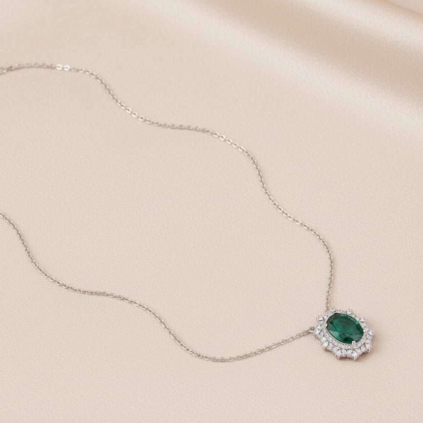 Bound Jewels Luxora Oval Zircon Pendant