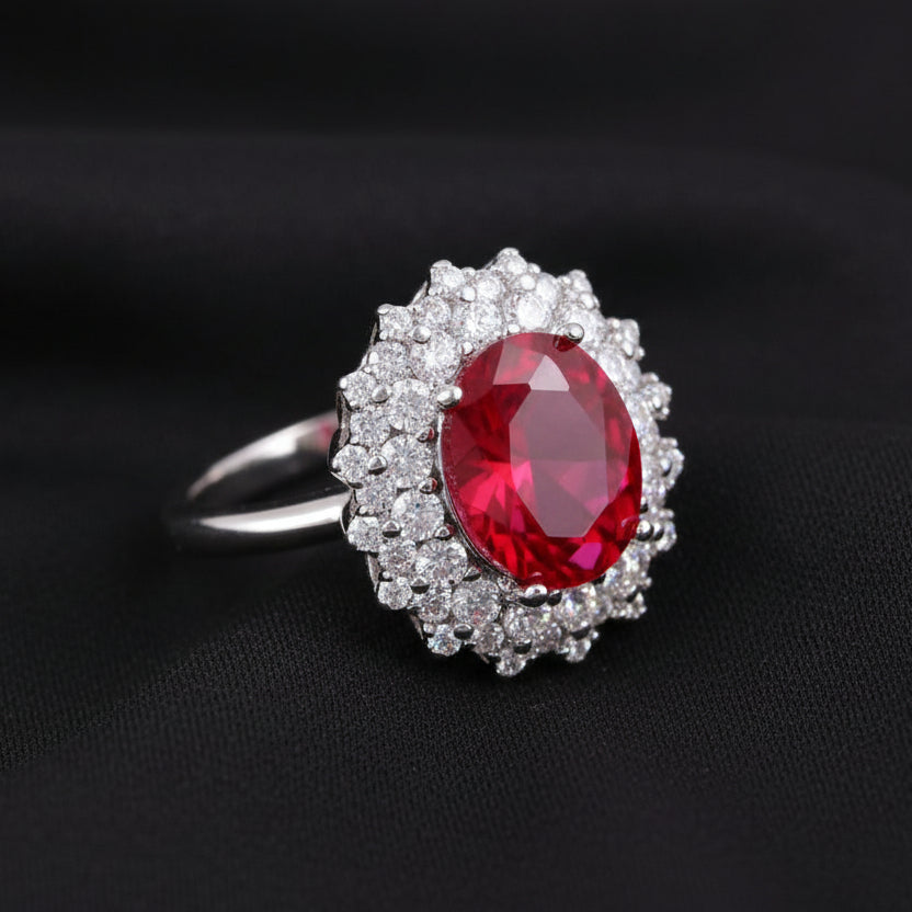 Bound Jewels Luxury Delicate Oval 3A Zircon Ring