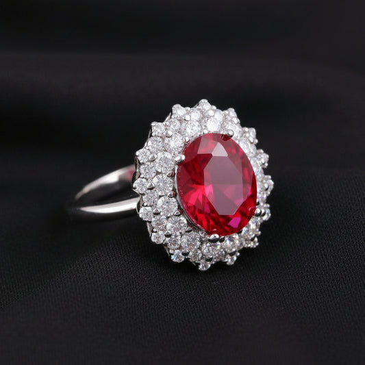 Bound Jewels Luxury Delicate Oval 3A Zircon Ring