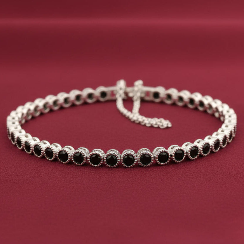 Bound Jewels Classic Round Zircon Tennis Bracelet