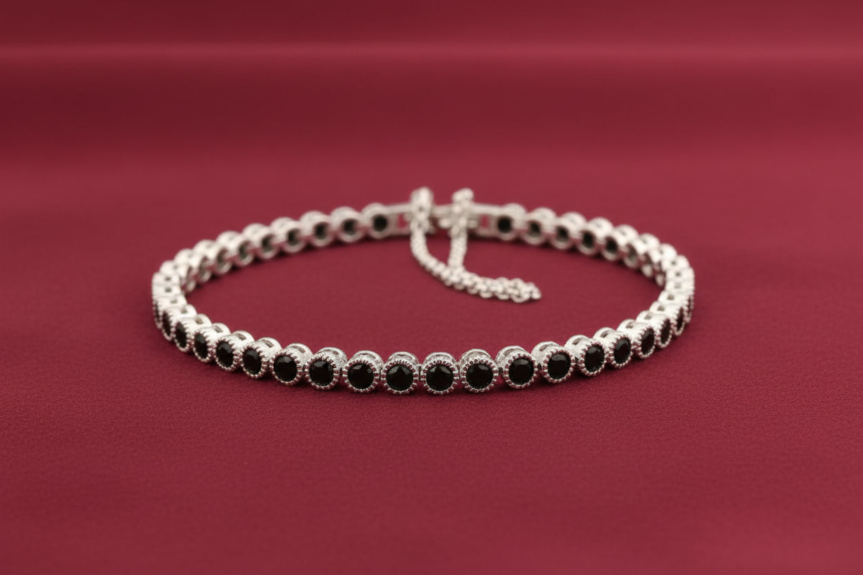 Bound Jewels Classic Round Gold Tennis Bracelet