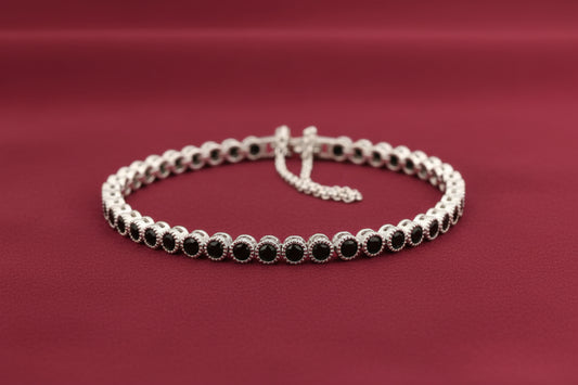 Bound Jewels Classic Round Gold Tennis Bracelet
