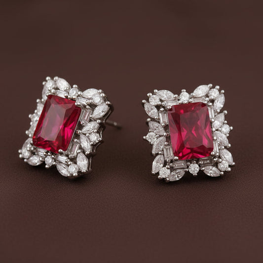 Bound Jewels Luxury CZ Stud Earrings