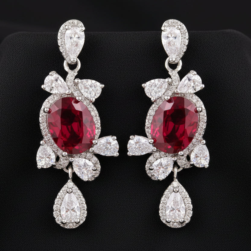 Bound Jewels Zircon Drop Earrings