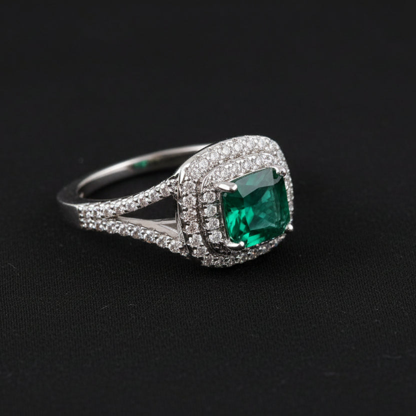 Bound Jewels Luxury Elegant Square Zircon Ring