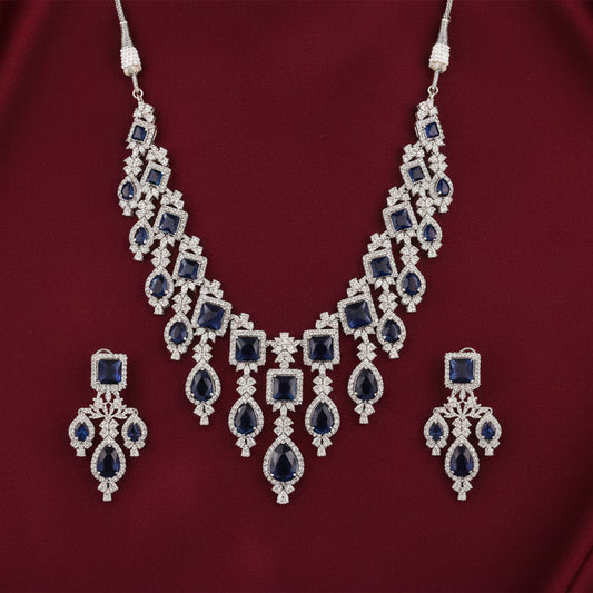 Bound Jewels Royal Wide Drop Choker Set – AD Zircon