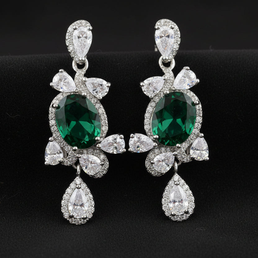 Bound Jewels Zircon Drop Earrings