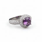 Rhodium-plated Bound Jewels zircon solitaire pave bezel ring with a sparkling centerpiece and elegant band design.