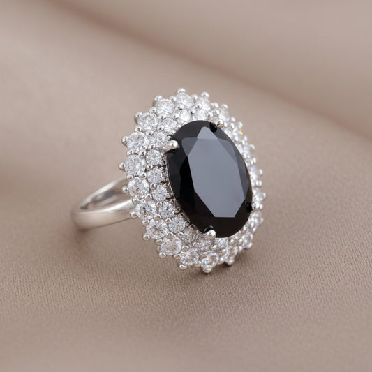 Bound Jewels Luxury Formal Oval 3A Zircon Ring