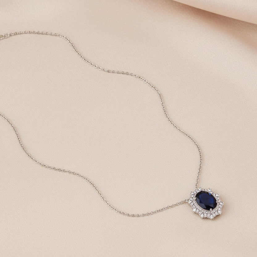 Bound Jewels Luxora Oval Zircon Pendant