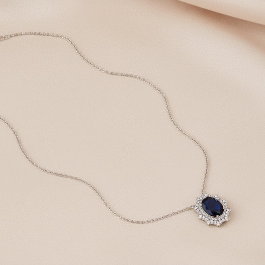 Bound Jewels Luxora Oval Zircon Pendant