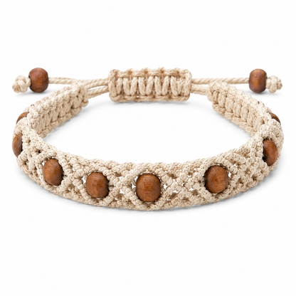 B & J Handwoven Macrame Bracelet